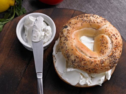 everything Bagel with Cream Cheese.
