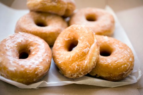 dozen glazed donuts