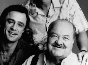 Joe Penny and William Conrad in a promotional photo for "Jake and the Fatman"