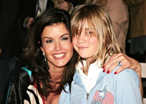 Janice Dickinson and Savannah Rodin at the Ashley Paige spring 2006 fashion show