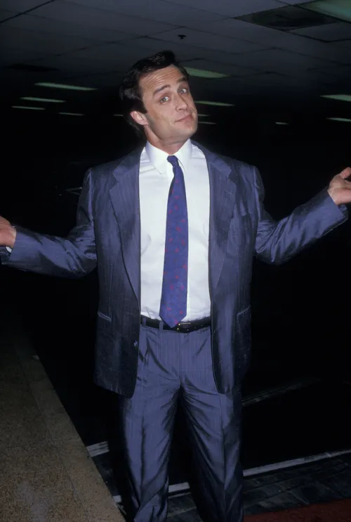Joe Penny at a CBS TV affiliates party in 1987