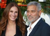 Julia Roberts and George Clooney at the premiere of "Ticket to Paradise" in London in September 2022