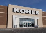 A close-up view of a Kohl's storefront.