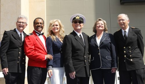 The cast of "The Love Boat" at the Hollywood Walk of Fame in 2018