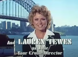 Lauren Tewes in the "Love Boat" intro sequence