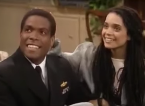 Joseph C. Phillips and Lisa Bonet on "The Cosby Show"