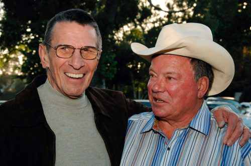 Leonard Nimoy and William Shatner at the Hollywood Charity Horse Show in 2009