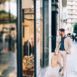 businessman shopping