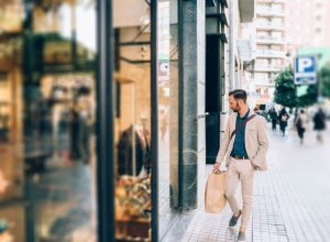 businessman shopping