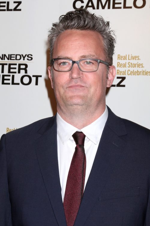 Matthew Perry at "The Kennedys: After Camelot" premiere in 2017