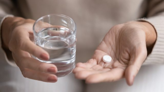 Aspirin Tablet and Water