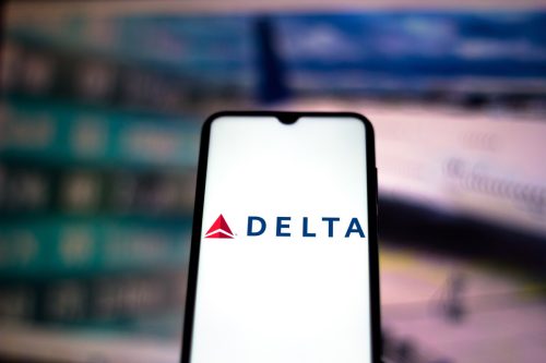 delta app on smartphone