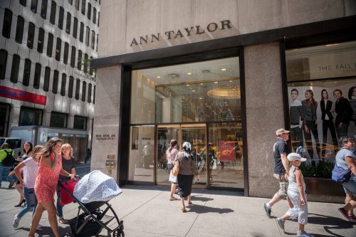 ann taylor store in a city