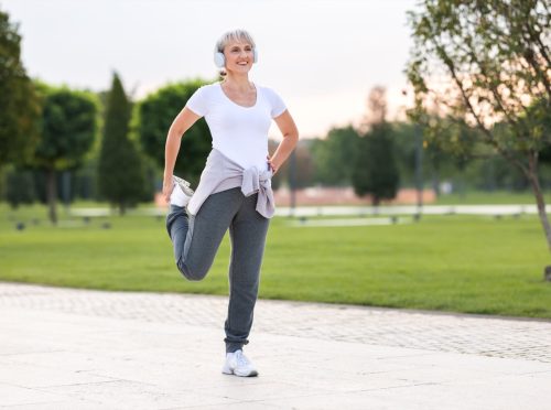 Older Woman Jogging