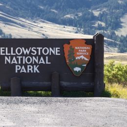 yellowstone national park sign