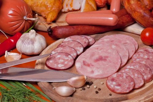 Plate of Processed Meat