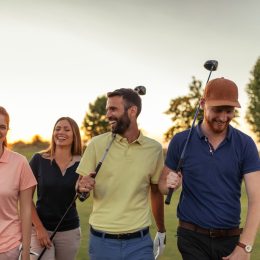 Group of Friends Golfing