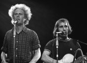 Art Garfunkel and Paul Simon performing in 1972