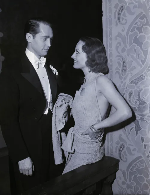 Franchot Tone and Joan Crawford at Cocoanut Grove Hotel