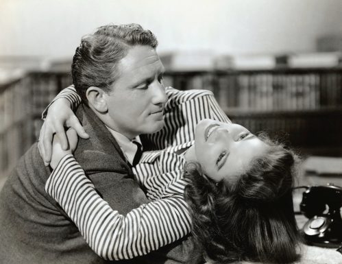 Spencer Tracy and Katharine Hepburn in "Woman of the Year"