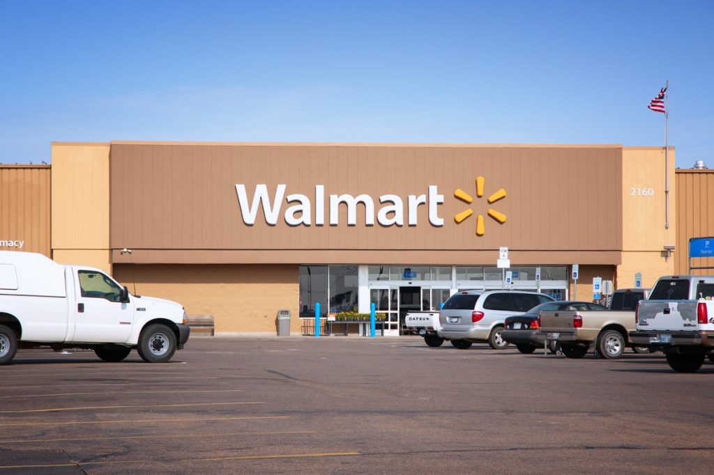 People visit Walmart in Goodland, Kansas. Walmart is a retail corporation with 8,970 locations and revenue of US$ 469 billion (FY 2013).