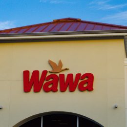 The exterior of a Wawa store