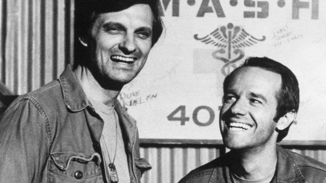 Alan Alda and Mike Farrell on M*A*S*H