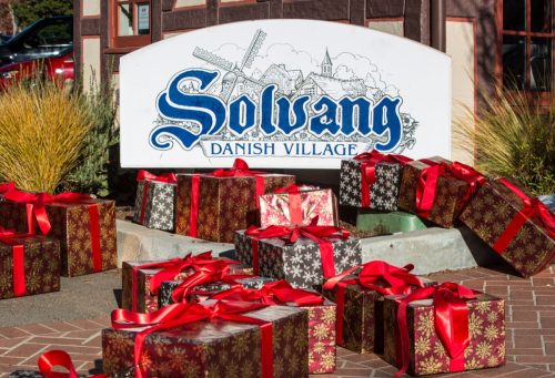 Solvang, CA during the holidays.