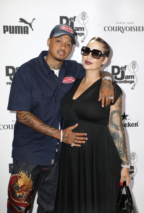Alexander Edwards and Amber Rose at the Def Jam Recordings BETX celebration in 2019