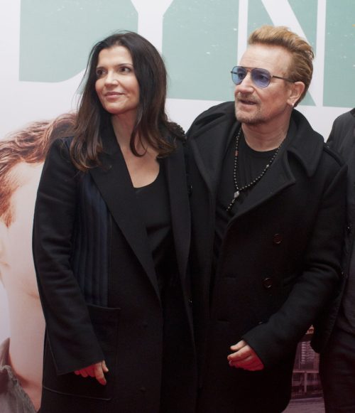 Ali Hewson and Bono at the premiere of "Brooklyn" in Ireland in 2015