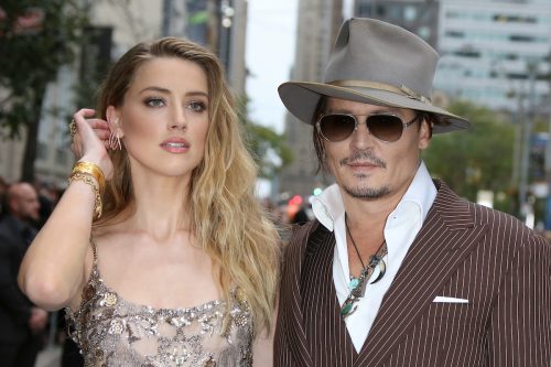 Amber Heard and Johnny Depp at the 2015 Toronto International Film Festival