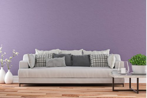 lavender living room