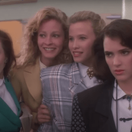 Shannen Doherty, Lisanne Falk, Kim Walker, and Winona Ryder in "Heathers"