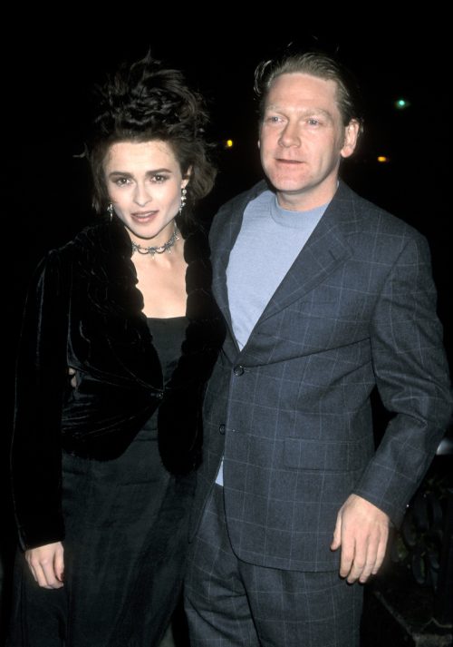Helena Bonham Carter and Kenneth Branagh at the premiere of "Theory of Flight" in 1998