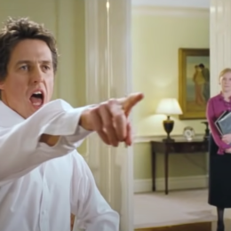 Hugh Grant dancing in "Love Actually"