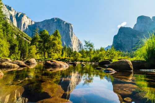 Beautiful nature shots of Yosemite National Park in California USA
