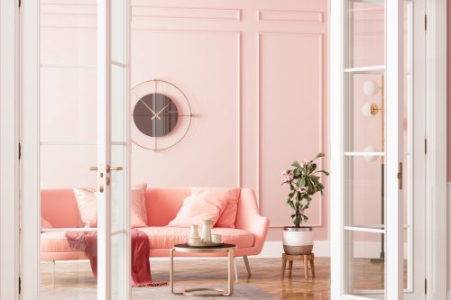 blush pink room