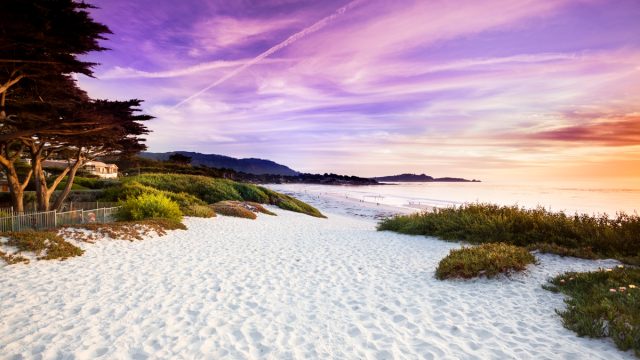 white sand beach carmel by sea, california