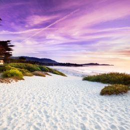 white sand beach carmel by sea, california
