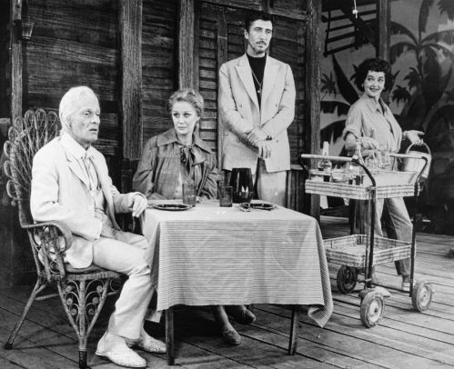 Bette Davis and co-stars in "The Night of the Iguana"