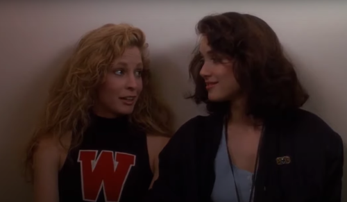 Lisanne Falk and Winona Ryder in "Heathers"