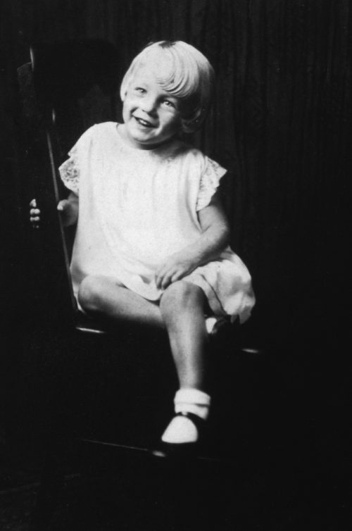Marilyn Monroe photographed at age 5 circa 1931