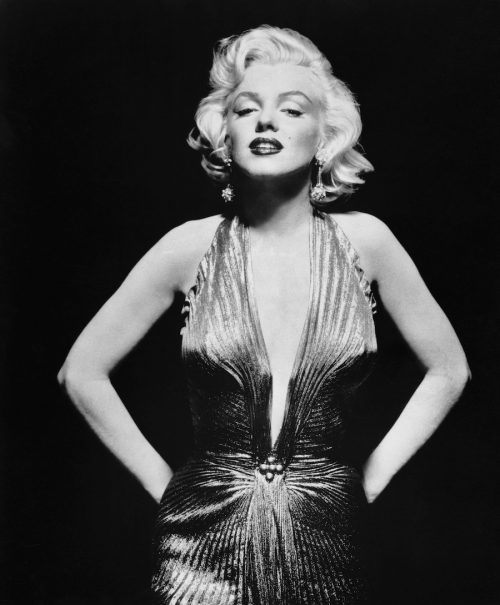 A portrait of Marilyn Monroe circa 1955