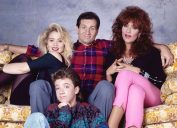 The cast of "Married... with Children" in a promotional photo from 1988