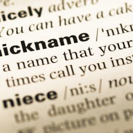 dictionary definition of "nickname"