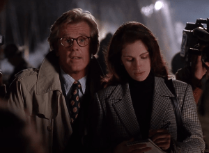 Nick Nolte and Julia Roberts in "I Love Trouble"