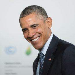 Barack Obama at the Paris COP21 UN conference on climate change in France in 2015