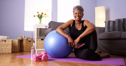 older woman with exercise ball e1668160376933 | MercerOnline