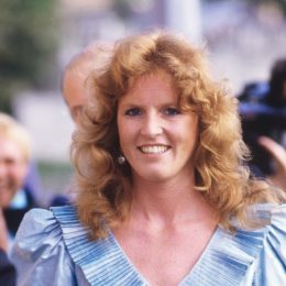 Sarah Ferguson at the Pavilion Theater in Dorset, England in 1986