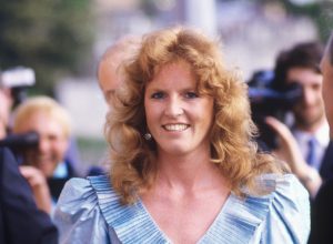 Sarah Ferguson at the Pavilion Theater in Dorset, England in 1986